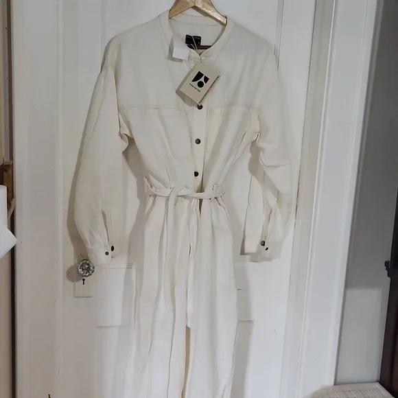 Nwt frank & oak ivory jumpsuit - Picture 4 of 5